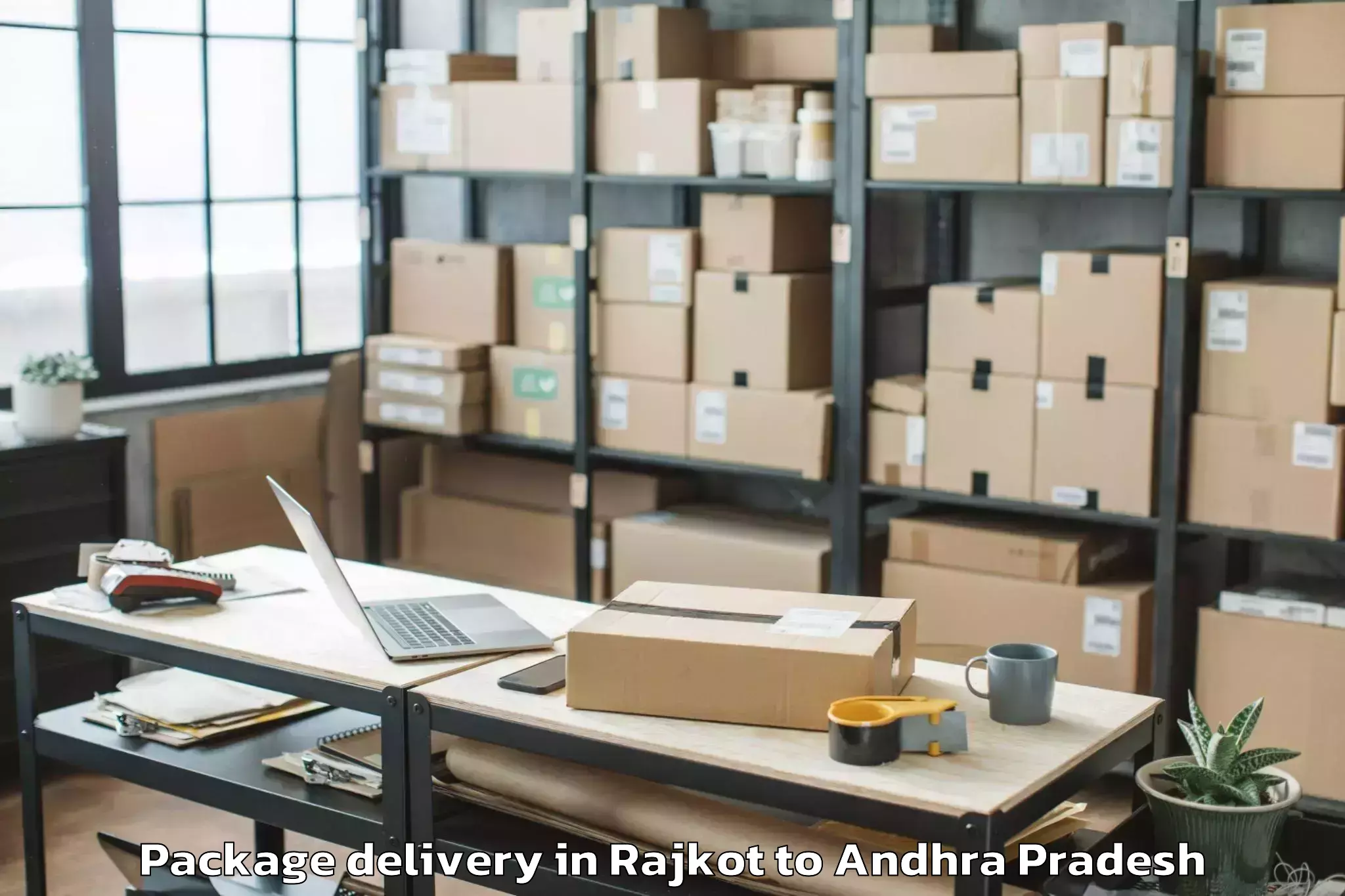 Reliable Rajkot to Nambula Pulakunta Package Delivery